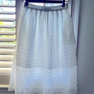 Zara Eyelet Skirt XS